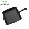 Hot Sale Wax Finished Cast Iron Foldable Wooden Handle Frying Pan